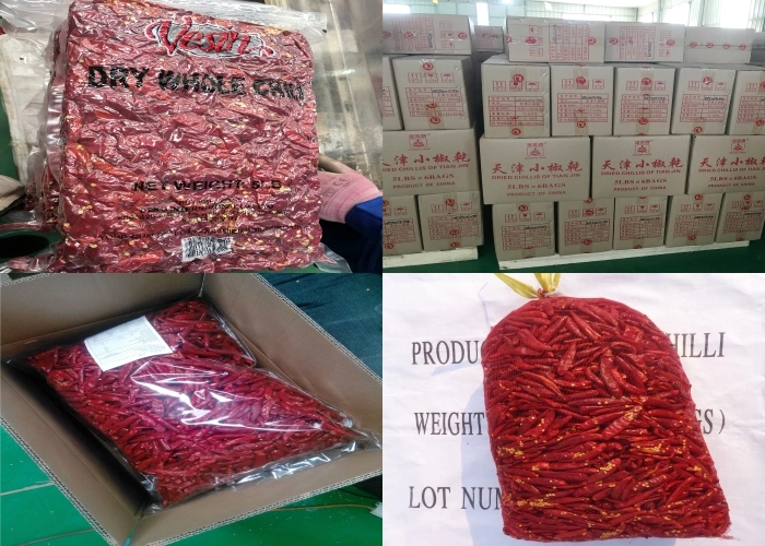 Dried Red Chilli Whole & Crushed& Ring & Powder & Seeds / Grade a / Xinglong