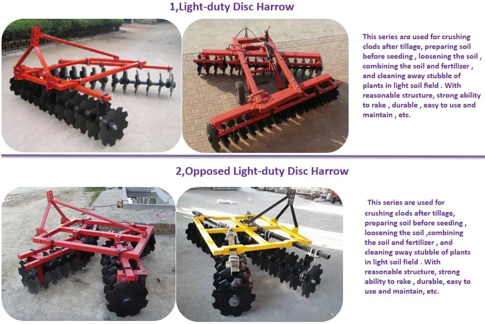 Agricultural Equipment Tractor Tillage Machines Farm Machines Agriculture Hydraulic Disc Harrow Heavy Disc Harrow