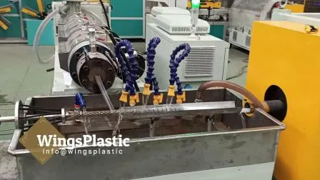 Protection électrique HDPE PVC plastique tuyau ondulé tuyau tuyau extrudeuse machine ligne de production équipement de l'usine de fabrication