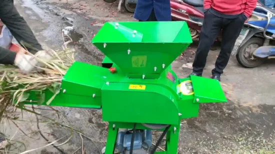 Machine de traitement d'alimentation animale Découpeuse d'herbe Ensilage Paille Coupe-paillettes