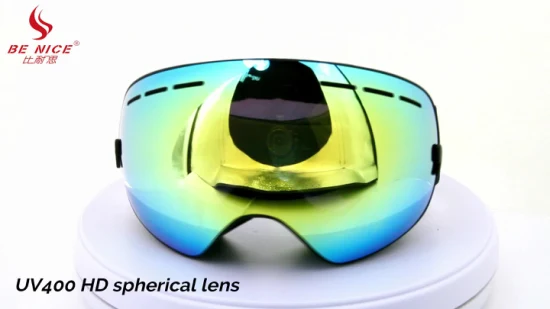 Lunettes de ski à double couche PC Benice Snow Goggle Snow 4600 pour lunettes de ski personnalisées pour enfants avec revêtement miroir
